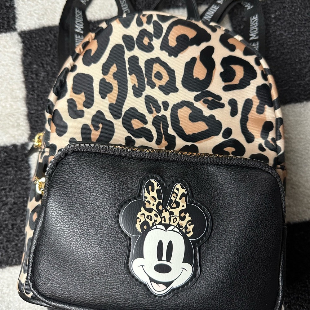 Primark Minnie Mouse Leopard Backpack